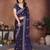 Designer Party Wear Floral Embroidery Saree