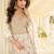Off white georgette anarkali gown - free size