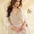 Off white georgette anarkali gown - free size