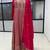 Pink georgette all over work anarkali gowns free size 