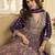 Purple georgette all over work anarkali gowns free size 