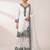 white crepe sequins embroidered palazzo suit