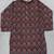 Maroon printed cotton kurta set
