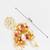 kundan jhumka earrings with baroque pearl drops and pink bead accents