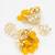 kundan jhumka earrings with yellow oval bead cluster drops