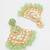 elegant gold plated mint green kundan chandelier earrings