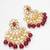chandbali style kundan chandelier earrings with drops
