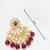 chandbali style kundan chandelier earrings with drops