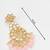 floral kundan chandelier earrings with pastel pink drops