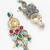multicolour kundan and stone studded chandelier earrings