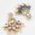 kundan and bead drop traditional earrings
