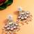 kundan and bead drop traditional earrings