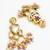 gold-toned kundan multi-stone drop earrings