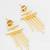 gold-plated drop earrings