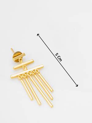 gold-plated drop earrings 4