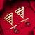 gold-plated textured triangle frame drop earrings with stone