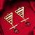 gold-plated textured triangle frame drop earrings with stone