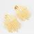 gold-plated multi-bar sunburst stud drop earrings