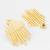gold-plated multi-bar sunburst stud drop earrings
