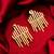 gold-plated multi-bar sunburst stud drop earrings