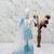 Natural crepe  embroidery sky blue readymade salwar suit