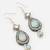 blue kundan drop earrings