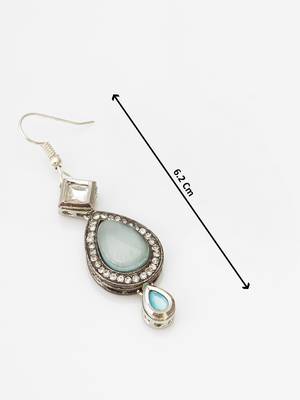 blue kundan drop earrings 4