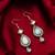 blue kundan drop earrings