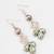 pastel pink and green kundan drop earrings