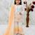 Natural crepe  embroidery yellow readymade salwar suit