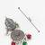 oxidized multicolor stone chandlier drop earrings