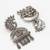 oxidized tribal drop earrings with stone
