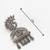 oxidized tribal drop earrings with stone