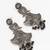 oxidized chandbali earrings with black beads