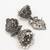 floral oxidized jhumka earrings with stones