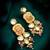 elegant kundan drop earrings with stone