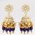 royal kundan jhumka earrings with bead drops