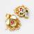classic kundan drop earrings with pearl cluster