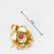classic kundan drop earrings with pearl cluster