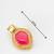 Pink stone stud kundan earrings with ad
