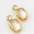 classic kundan style gold tone stud earrings
