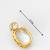 classic kundan style gold tone stud earrings