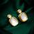 classic kundan style gold tone stud earrings