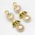 classic kundan green and white stone drop earrings