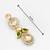 classic kundan green and white stone drop earrings