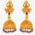 antique temple gold jhumka earrings