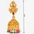 antique finish temple style designer jhumka earrings