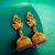 antique temple gold jhumka earrings