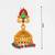 traditional temple style green stone jhumka earrings