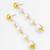 gold-toned graduated pearl drop earrings